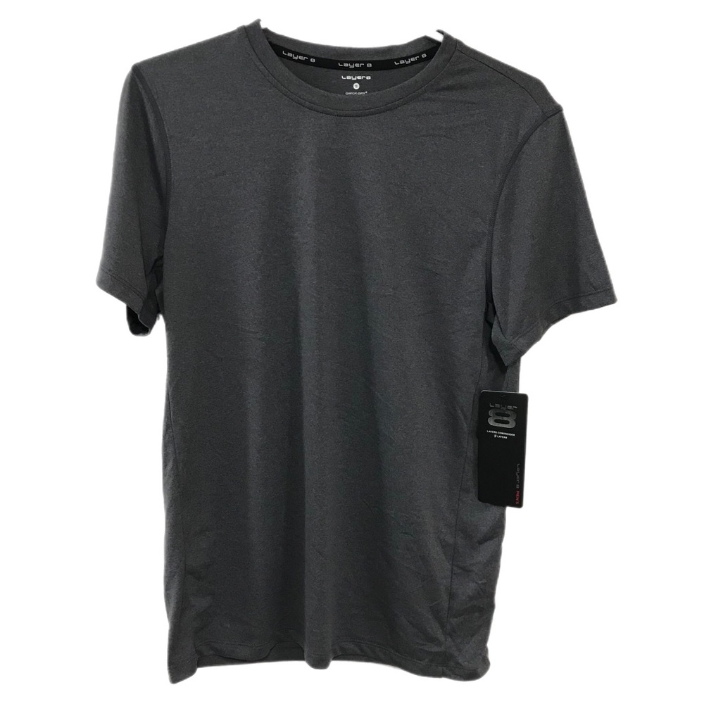 Layer 8 Gray Qwick Dry Sports T-Shirt